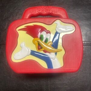 Vintage Woodywood Pecker Lunch Kit Singapore, Plastic, Red